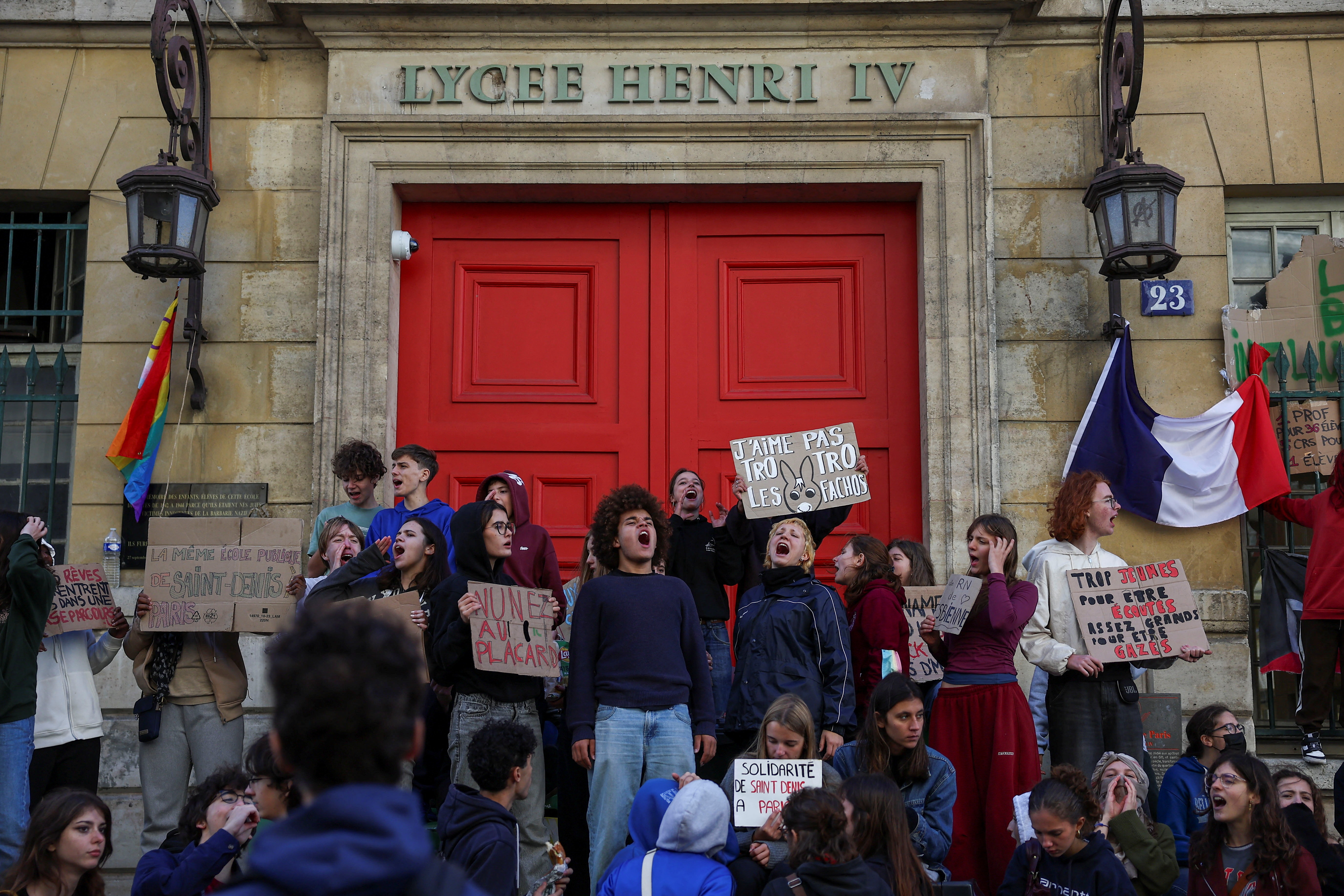cover French teens march for decent schools despite government&#8217;s pledge to act