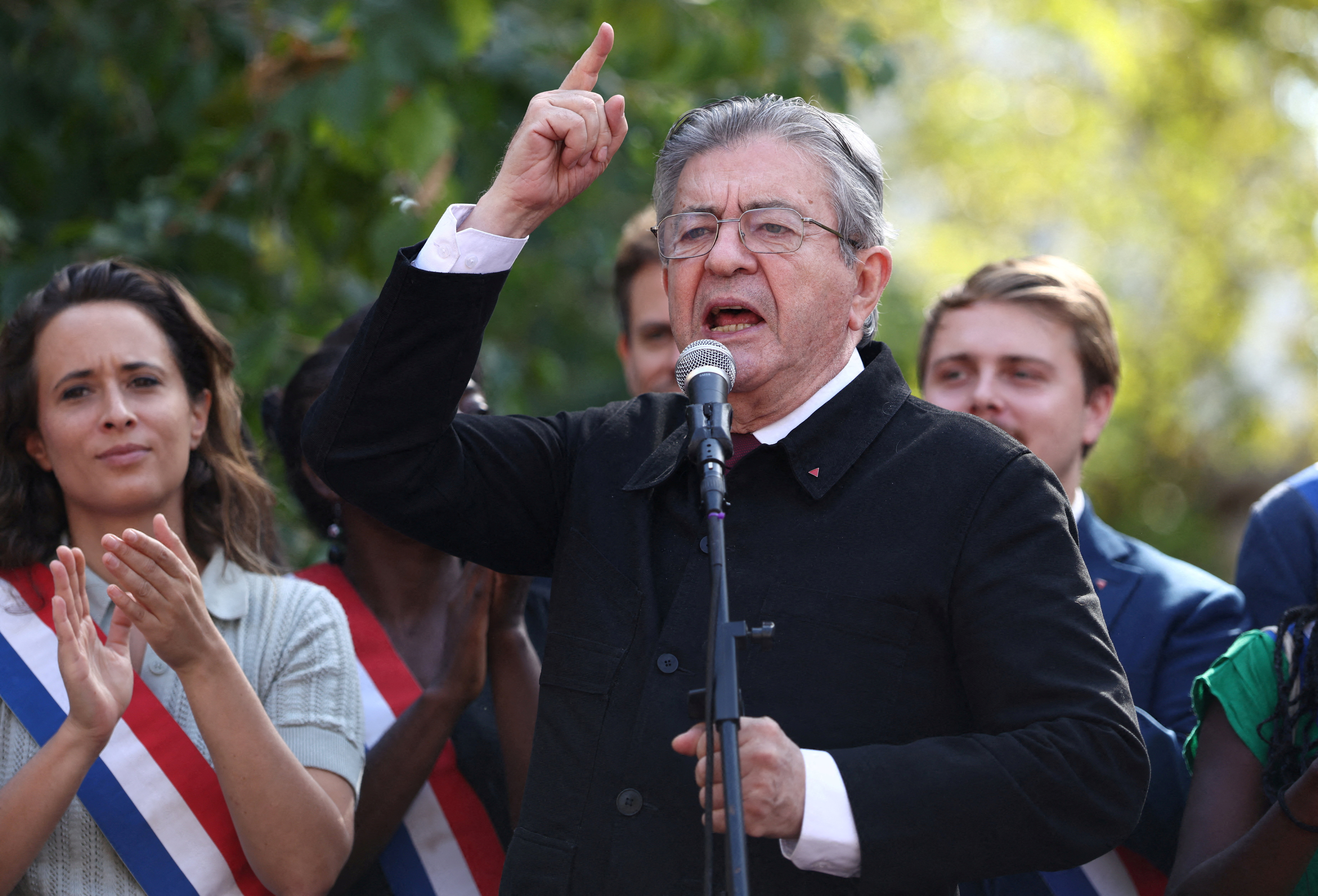 cover France&#8217;s Melenchon under fire over civil unrest