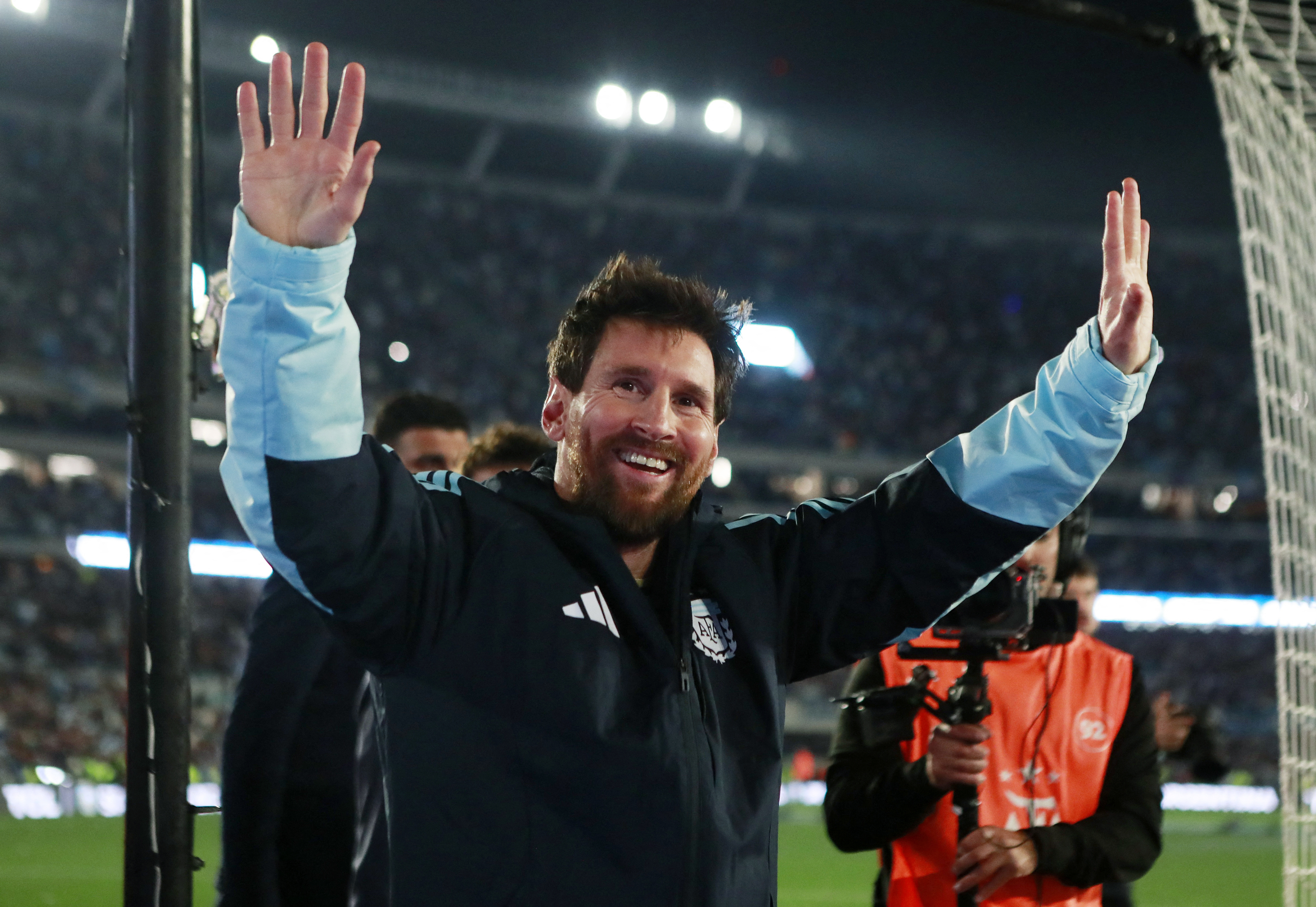 cover Messi scores in emotional Argentina farewell against Benin