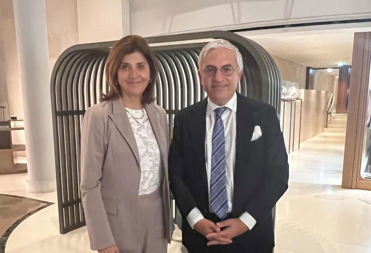 cover Maronite rep. Nacouzi meets Holguin, calls for return to villages