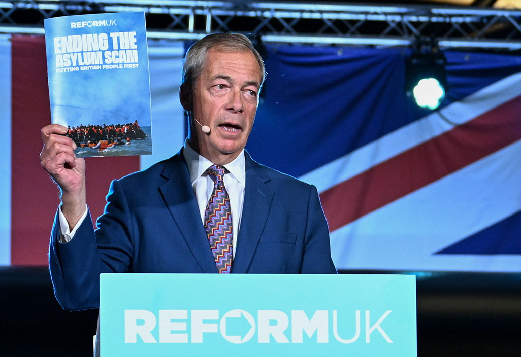 cover Farage pledges to suspend asylum claims for up to five years