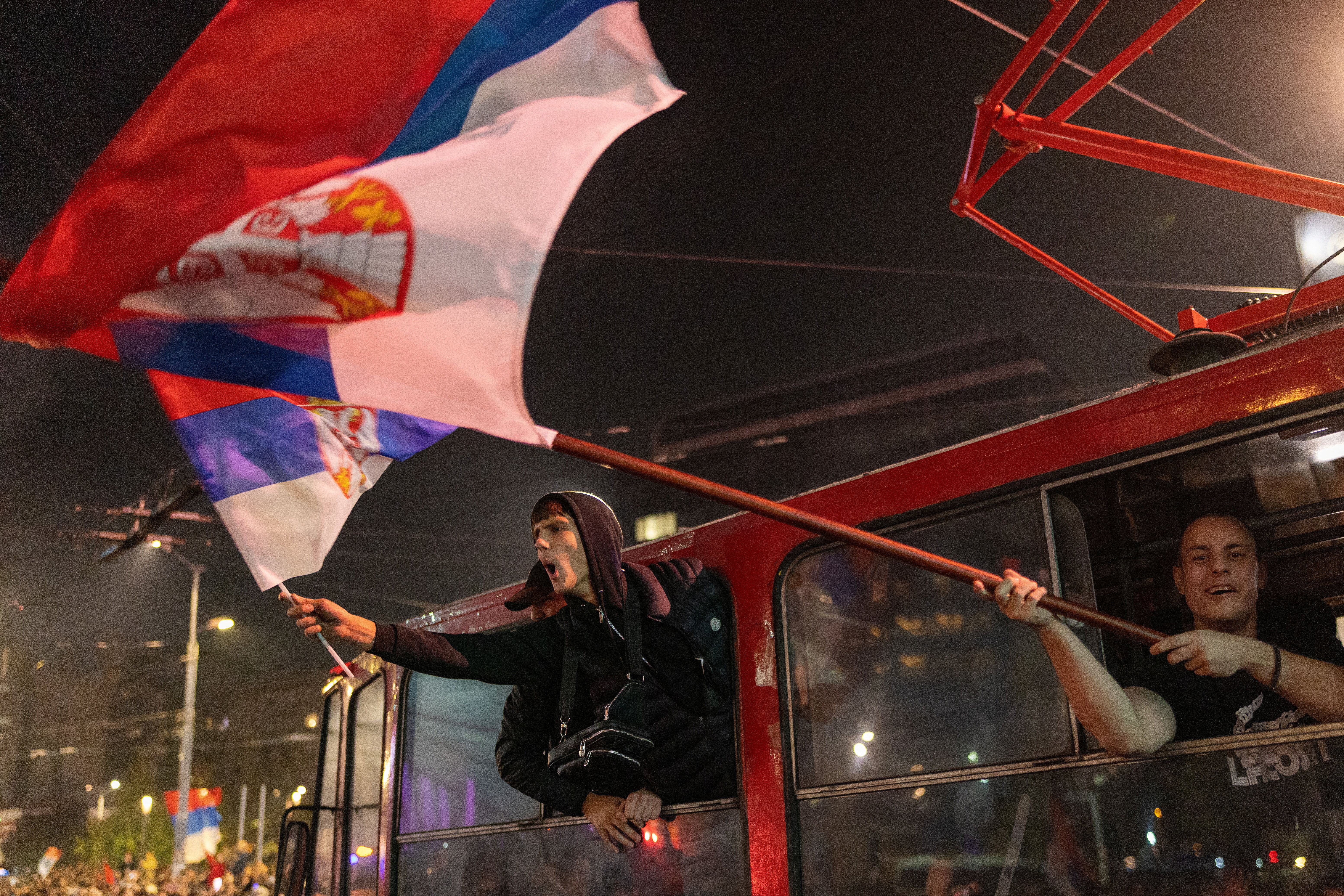 cover Serbia&#8217;s students celebrate election victory after two years of protests